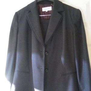 Calvin Klein ladies charcoal suit size 10 jacket & pants